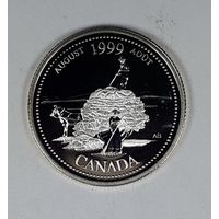 Канада 25 центов 1999 Миллениум - Август 1999, Дух первооткрывателей