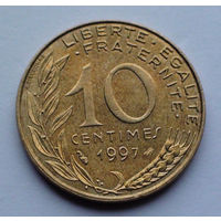 Франция 10 сантимов. 1997