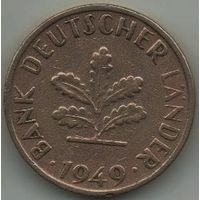10 пфеннигов 1949 J Банк Немецких Земель