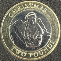 Гибралтар 2 фунта 2021 Рождество