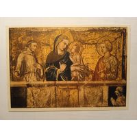Лоренцетти. Мадонна с младенцем, святые Франциск и Иоанн. Издание Италии