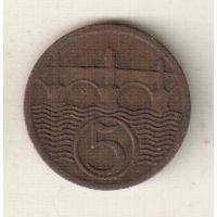 Чехословакия 5 геллер 1929
