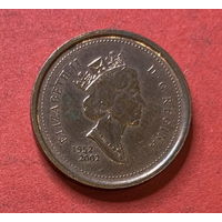 Канада, 1 цент 2002 юбилейный (1952-2002)