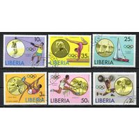Олимпийские виды спорта Либерия 1976 год серия из 6 марок