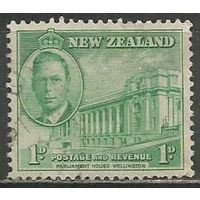 Новая Зеландия. Король Георг VI. Парламент в Веллингтоне. 1946г. Mi#283.