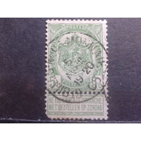 Бельгия 1893 Стандарт, герб с купоном  5 сантимов