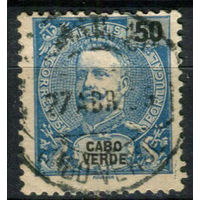 Португальские колонии - Кабо-Верде - 1898/1901 - Король Карлуш I 50R - [Mi.43] - 1 марка. Гашеная.  (Лот 101AN)