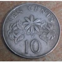 Сингапур 10 центов 1990