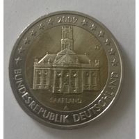 Германия. 2 евро 2009. Саар