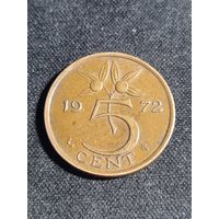 Нидерланды 5 центов 1972