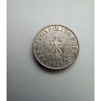 Польша1 грош  1949 г