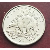 Сьерра-Леоне 1 доллар, 2006 Динозавры - Стегозавр