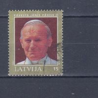 [2341] Латвия 1993. Визит Папы Яна Павла II. Одиночный выпуск. Гашеная марка.