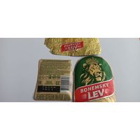 Этикетка от лидского пива " Богемский лев" б/у