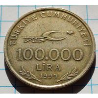 Турция 100.000 лир, 1999     ( 1-8-4 )