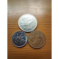 Сейшелы 1 рупия 2010, Бразилия 5 центов 2005, Китай 1 2010 -73