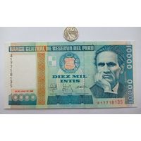 Werty71 Перу 10000 инти 1988 UNC банкнота