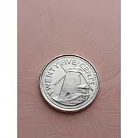 Барбадос 25 центов 2008г(6)