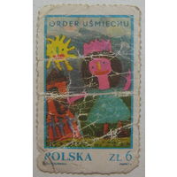 Польша марка 1983 г. Детский рисунок