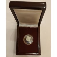 Футляр для монеты с капсулой 25.00 mm (50 руб. или 20 руб., Au) деревянный