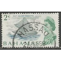 Багамы. Королева Елизавета II. Парусная регата. 1967г. Mi#258.