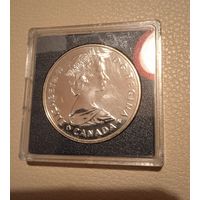 1 доллар серебро Канада 1985