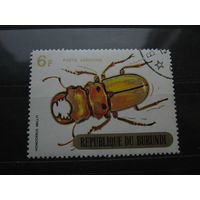 Марка - Бурунди, фауна, насекомые, жуки