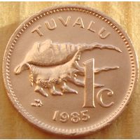 Тувалу. 1 цент 1985 год KM#1