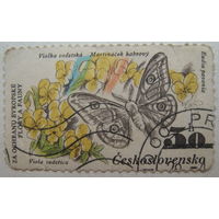 Чехословакия марка. Бабочка