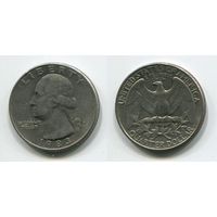 США. 25 центов (1983, буква D)