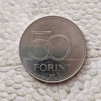 50 форинтов 1995 года Венгрия. Третья Республика. Красивая монета!
