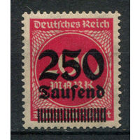 Веймарская Республика - 1923г. - стандартный выпуск, надпечатка 250 Tsd на 200 М - 1 марка - MNH. Без МЦ!