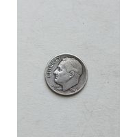 США 1 дайм 1948г. Серебро