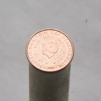 Нидерланды 1 евроцент 2004 (1-ый тип)