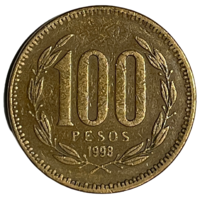 Чили 100 песо, 1998