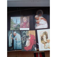 Папа Римский Иоанн-Павел II. 5 открыток. ЦЕНА ЗА 1 ШТ.
