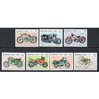 Мотоциклы Буркина-Фасо 1985 год серия из 7 марок