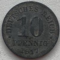 Германия 10 пфеннигов 1917 г.