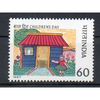 День ребёнка Индия 1987 год серия из 1 марки