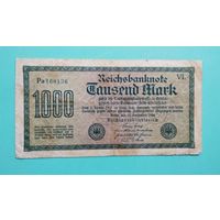 Банкнота 1000 марок  Германия 1922 г.