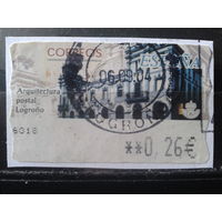 Испания 2002 Автоматная марка, почтамт в Логроно 0,26 евро Михель-2,0 евро гаш