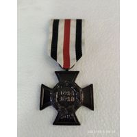 Крест Гинденбурга военных заслуг вдовий (семьям погибших) Германия 1 Мировая война