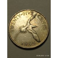 Бермуды 25 цент 1995 года .