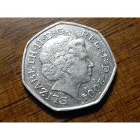 Великобритания 50 пенсов 2004
