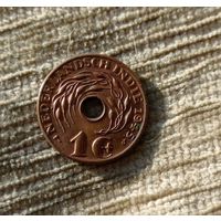 Werty71 Нидерландская Индия 1 цент 1945 S Блеск