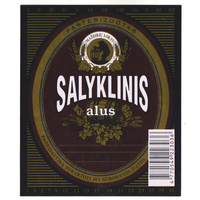 Этикетка пива Salyklinis Прибалтика Ф034