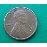 1 цент США 1978 г.в. D