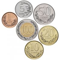Албания НАБОР 6 монет 2000-2018
