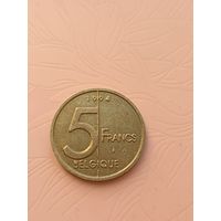 Бельгия 5 франков 1994г(2)