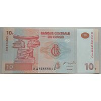 10 франков 2003 Конго. Возможен обмен